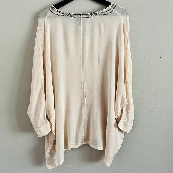 Guess by Marciano Bohemian Tunic Top w/ Metal Beading Details & Dolman Sleeves - Picture 2 of 13